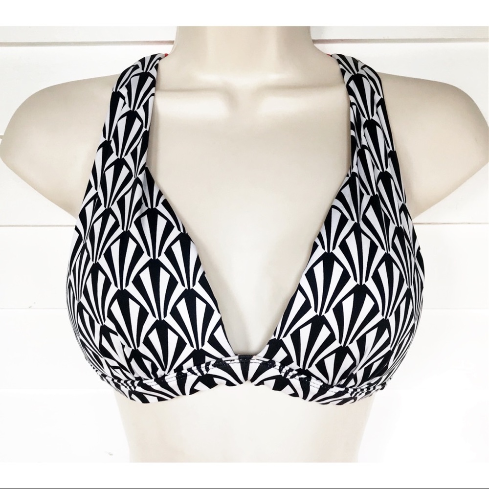 a.n.a. | bikini swim top with orange cross back